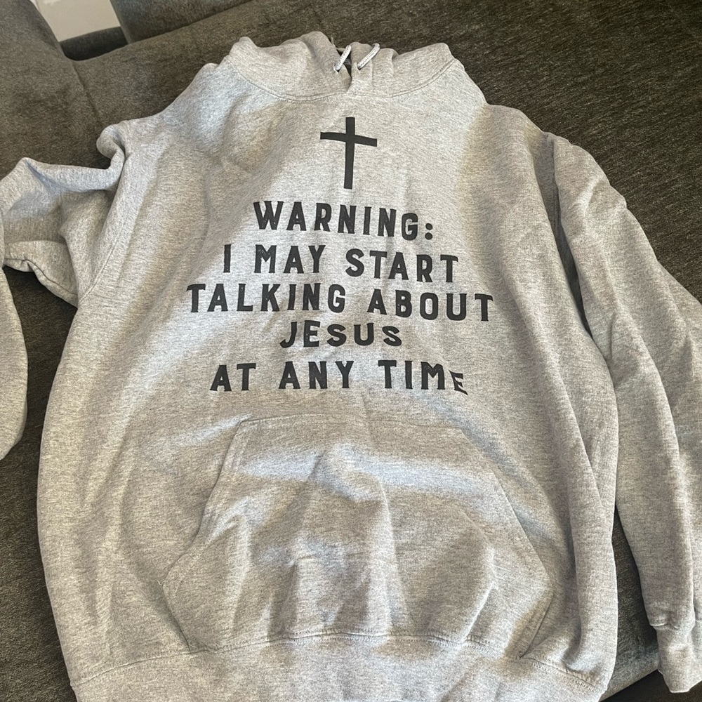 Gray hoddie size M